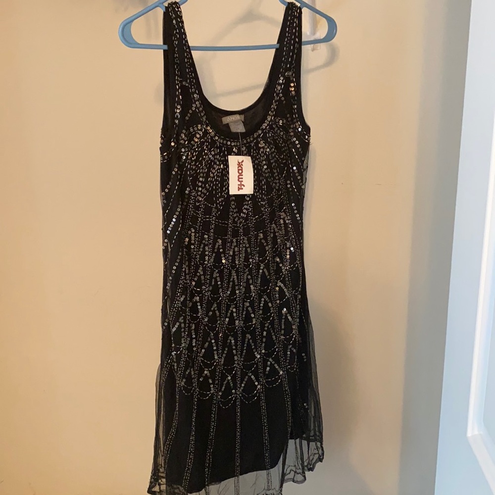 Beaded flapper style tank dress
